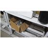 Image 11 : Qty 5 Plastic 4-Tier Shelves w/ Contents - Dottie Bolts, Screw-In Anchors, Drill Bits, etc