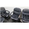 Image 3 : Qty 6 Rolling Black Office Chairs on Wheels (Shows Some Wear)