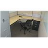 Image 21 : Qty 6 Desks w/ Rolling Chairs, Filing Cabinets & Cubicle Walls (Buyer Needs to Disassemble)
