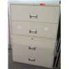 Image 1 : Qty 2 Stacked Beige 2-Drawer Lateral File Cabinets (36"W x 18.5"D x 25.5"H)