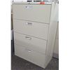 Image 1 : Beige 4-Drawer Lateral File Cabinet 36"W x 18.5"D x 53"H