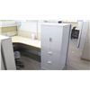 Image 10 : Qty 6 Desks w/ Rolling Chairs, Filing Cabinets & Cubicle Walls (Buyer Needs to Disassemble)