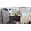 Image 4 : Qty 6 Desks w/ Rolling Chairs, Filing Cabinets & Cubicle Walls (Buyer Needs to Disassemble)