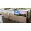 Image 1 : Qty 4 Desks w/ Rolling Chairs, Filing Cabinets & Cubicle Walls (Buyer Needs to Disassemble)