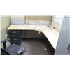Image 9 : Qty 4 Desks w/ Rolling Chairs, Filing Cabinets & Cubicle Walls (Buyer Needs to Disassemble)