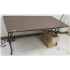 Image 1 : Rectangle Folding Table w/ Metal Legs (5ft x 30")