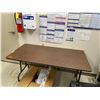 Image 3 : Rectangle Folding Table w/ Metal Legs 5ft x 30" (table only)