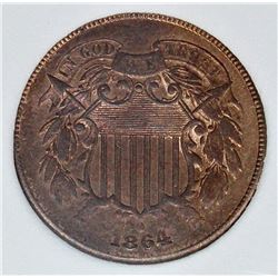 1864 TWO CENT PIECE
