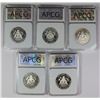 Image 2 : SIX SILVER KENNEDY HALF DOLLARS: