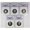 Image 1 : KENNEDY HALF DOLLAR LOT: 5 COINS TOTAL