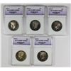 Image 1 : KENNEDY HALF DOLLAR LOT: 5 COINS TOTAL