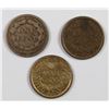 Image 2 : (3) INDIAN HEAD CENTS