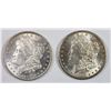 Image 1 : 1899-O AND 1890 MORGAN SILVER DOLLARS
