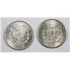 Image 2 : 1899-O AND 1890 MORGAN SILVER DOLLARS