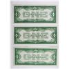 Image 2 : 3 PIECE 1928 A $1.00 SILVER CERTIFICATES