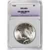 Image 3 : 1924 PEACE SILVER DOLLAR