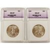Image 1 : 1942 AND 1946 WALKING LIBERTY HALF DOLLARS
