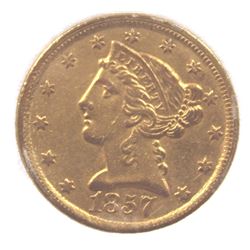 1857-C $5 GOLD LIBERTY