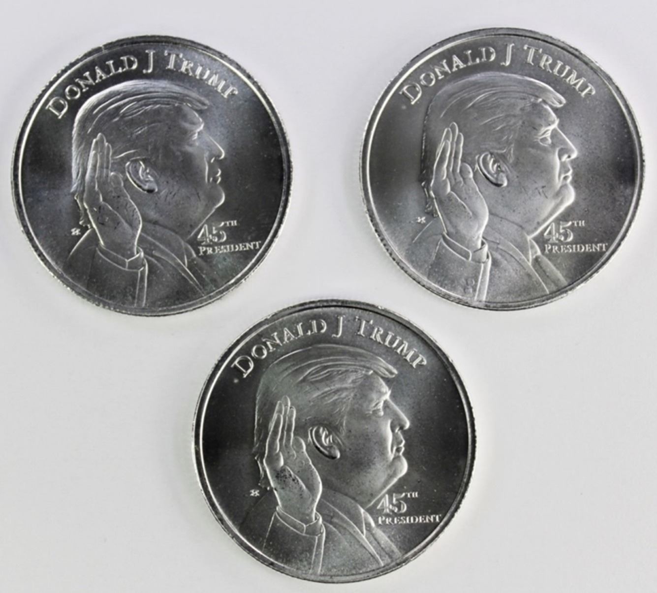 Trump Rounds 3 DONALD TRUMP SILVER ROUNDS