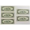 Image 2 : EXTREMELY RARE SET OF 5-1977 A $10.00 NOTES