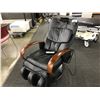 Image 1 : BLACK LEATHER MASSAGE CHAIR WITH LEG MASSAGER, MODEL HTT-10CRP