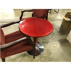 RED 24" SWIVEL TABLE