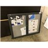 Image 1 : GREY 4' X 3' LOCKABLE GLASS FRONT BULLETIN BOARD