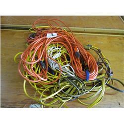 LOT OF ELECTRICAL CORDS