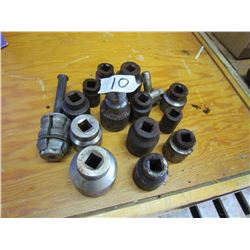 LOT OF 3/4 INCH DRIVE SOCKETS (UP TO 2 1/4 INCH)