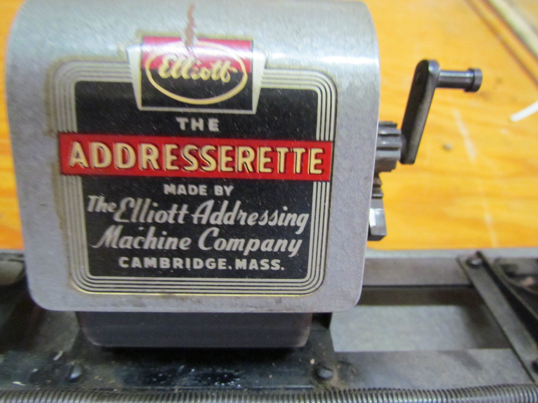ADDRESS MACHINE (BY ELLIOTT) - Schmalz Auctions