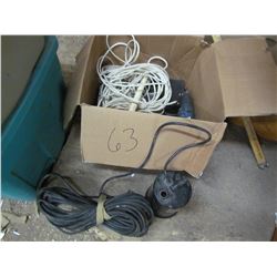 LOT OF STEEL WOOL, BLACK AND DECKER CORDLESS DRILL AND A WATER SKIER ROPE