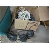 LOT OF STEEL WOOL, BLACK AND DECKER CORDLESS DRILL AND A WATER SKIER ROPE