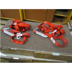 LOT OF 2 CONDOR STRAPS (353 POUND CAPACITY) *3600 POUND CLIPS*