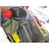 Image 3 : LOT OF GLOVES, DUFFLE BAG, LUNCH KIT, TOOLS AND SAW BLADE