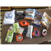 Image 1 : LOT OF SAFETY GLASSES, TAPE MEASURE, ICE CLEATS, ETC…