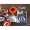Image 2 : LOT OF SAFETY GLASSES, TAPE MEASURE, ICE CLEATS, ETC…