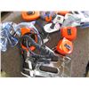 Image 3 : LOT OF SAFETY GLASSES, TAPE MEASURE, ICE CLEATS, ETC…
