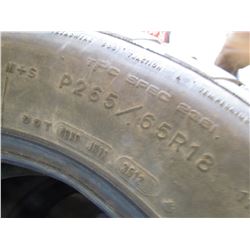 4 TIRES (265-65-18) *WRANGLERS*
