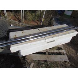 TRUCK TOOL BOX AND CHROME RAILS