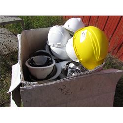 LARGE BOX OF HARD HATS
