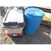 Image 2 : RAIN BARREL AND 2 PLASTIC TUBS