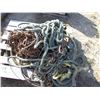 Image 1 : PALLET OF TRACTOR CHAIN AND ROPE