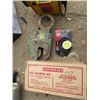 Image 1 : LOT OF BATTERY BOOSTER, 'BELL' LOCK, ELECTROLUX RUG SHAMPOO KIT, SNATCH BLOCK CLAMP