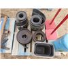 Image 1 : PALLET OF RUBBER BELTING & MISC ITEMS