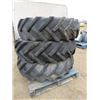 Image 1 : THREE TRACTOR TIRES & RIMS 14.9-26 (ONE HAS HOLE ON SIDE)