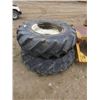 Image 1 : TWO TRACTOR TIRES 14.9-24 'FIRESTONE'