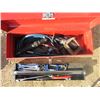 Image 1 : TOOL BOX C/W WRENCHES, CLAMPS, CUT OFF TOOL, AIR TOOLS, ETC