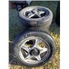 Image 1 : Set of four(4) Toyo A20 195/60R15 tires on rims. **Tires are in fair condition**