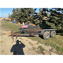 10ft “Homebuilt” Tandem Trailer - Expanded metal floor. **No Lights**
