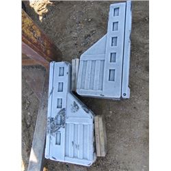 TWO TRUCK FENDER TOOL BOXES
